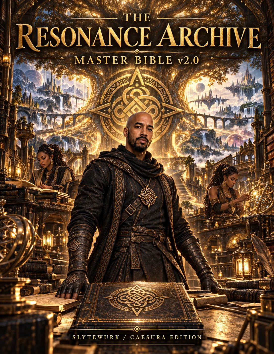 Resonance Archive Master Bible v2.0 artwork showing Slytewurk, Curator and Artisan